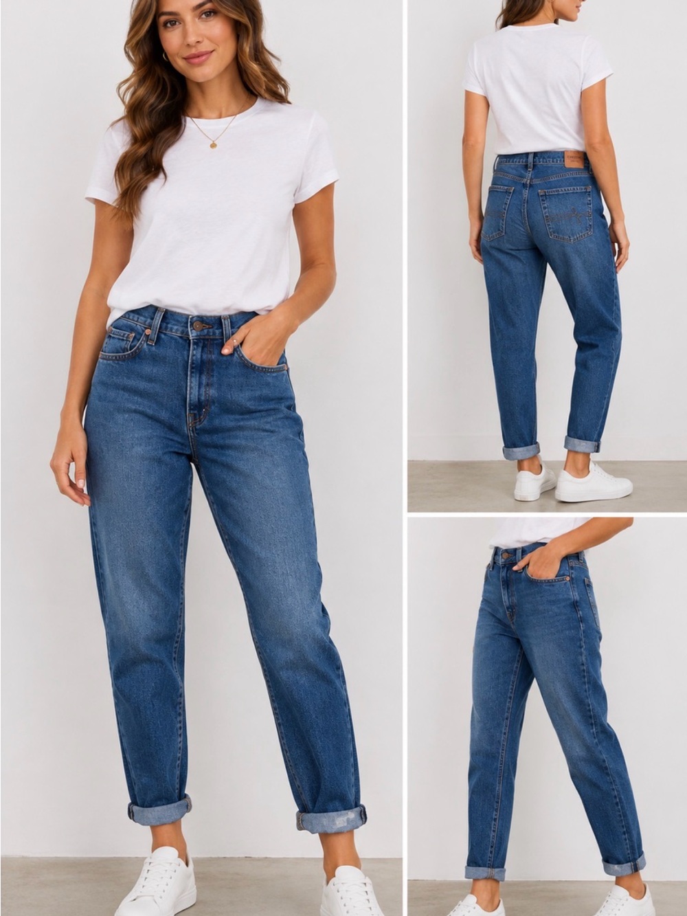 Denizen From Levi’s Boyfriend Jeans Women’s W30 Medium Wash Cuffed